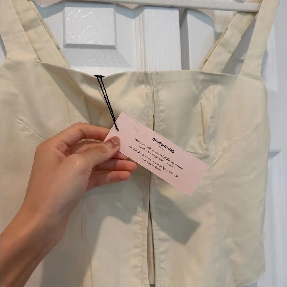 NWT Orseund Iris Cream Bustier Top size S - Picture 4 of 8